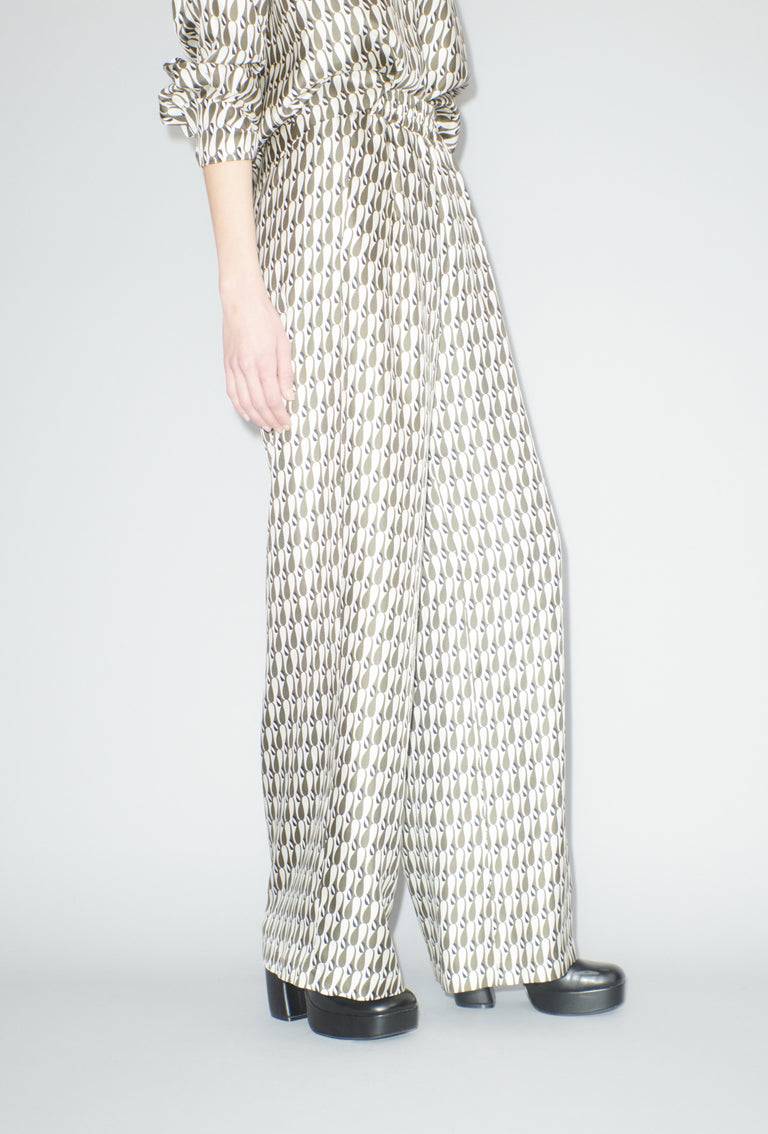Odeeh Abstract Penguins Hose, Brown Olive Neueste Mode