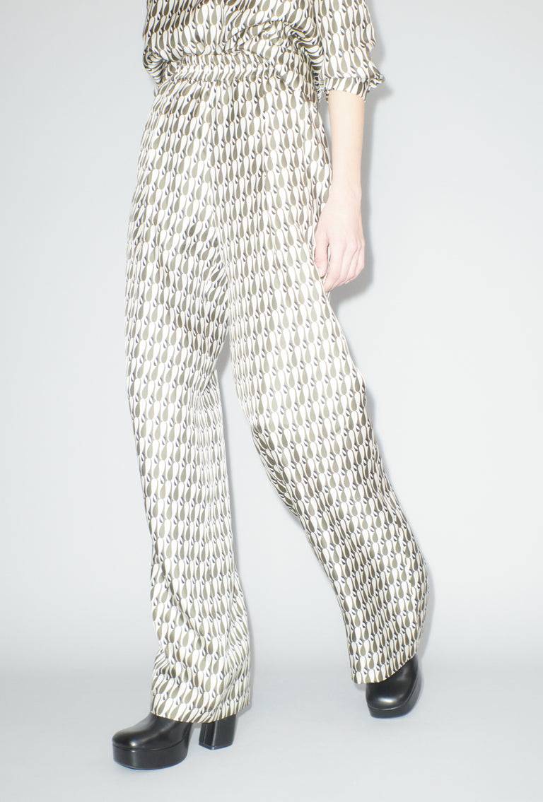 Odeeh Abstract Penguins Hose, Brown Olive Neueste Mode