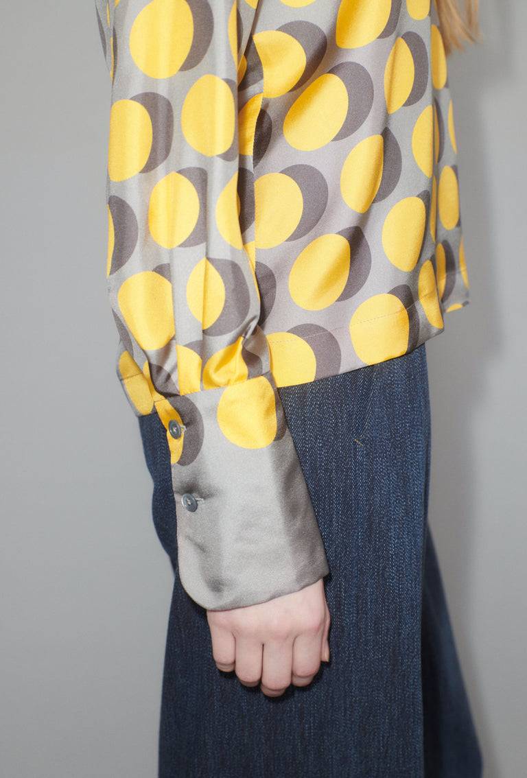 Odeeh Double Dot Bluse, Golden Yellow VIP-Rabatte