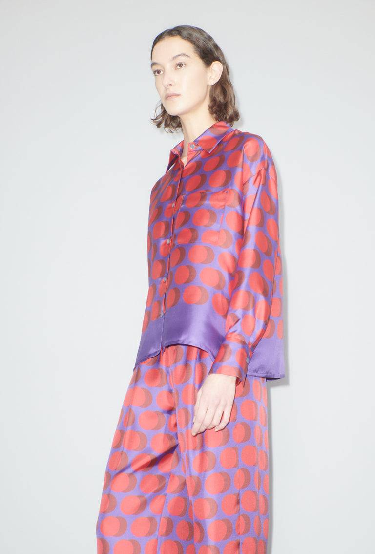 Odeeh Double Dot Bluse, Lipstick Tiefpreis