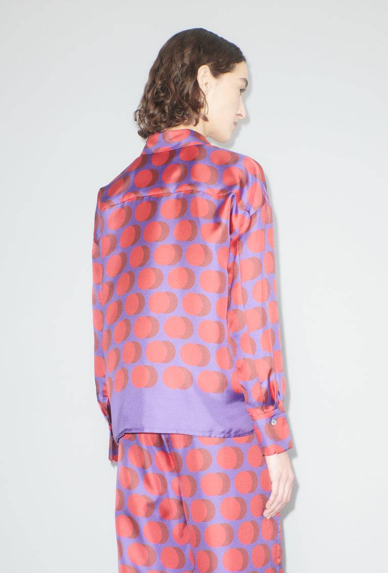 Odeeh Double Dot Bluse, Lipstick Tiefpreis