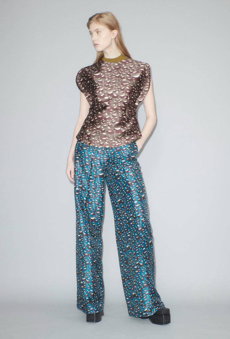 Odeeh Glass Bubbles Top, Aubergine Kostenlose Rückgabe