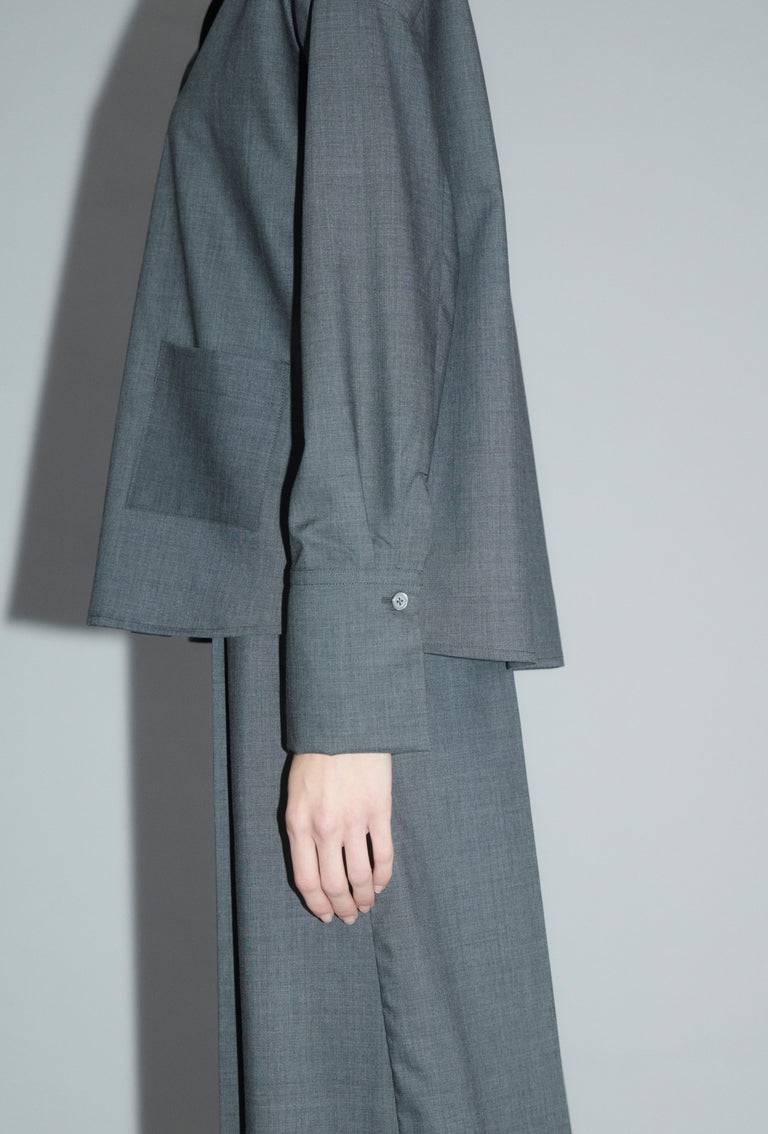 Odeeh Super Light Wool Bluse, Charcoal Letzte 2 Tage