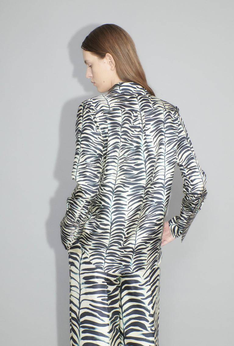 Odeeh Op-Art Tree Bluse, Black White Letzter Tag