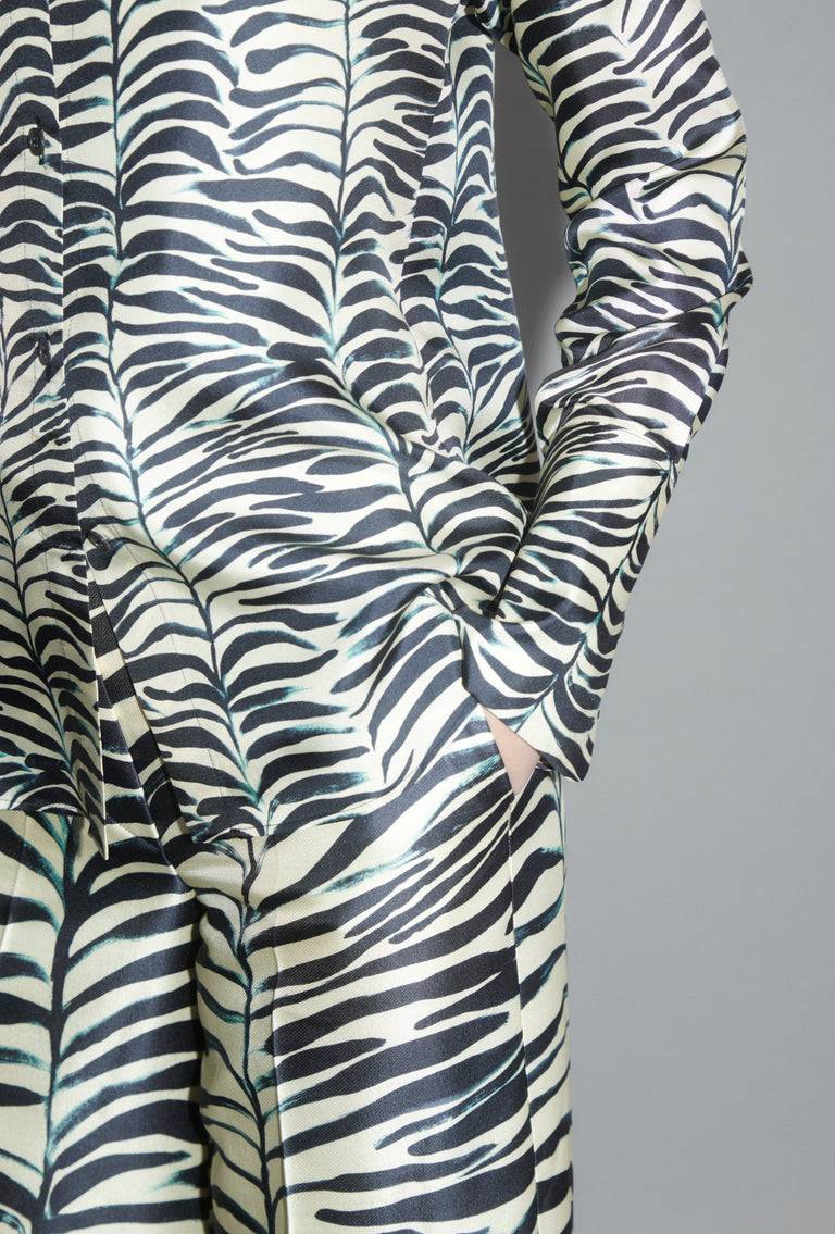 Odeeh Op-Art Tree Bluse, Black White Letzter Tag
