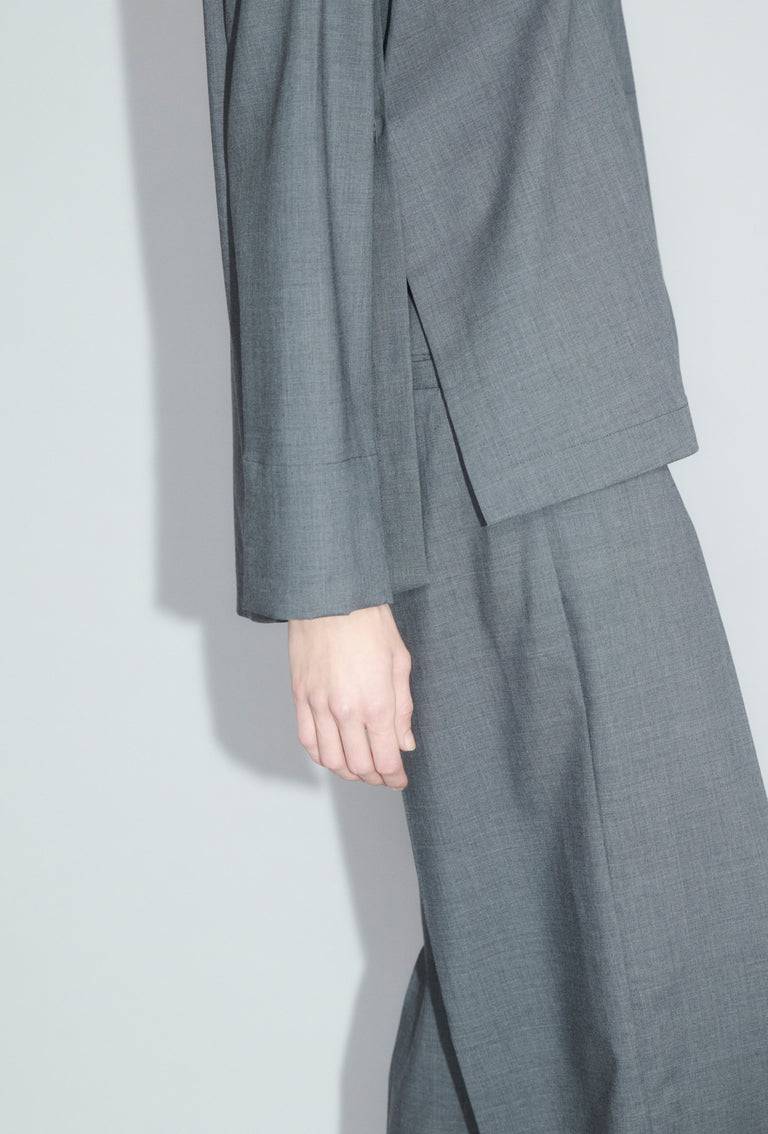 Odeeh Super Light Wool Bluse, Charcoal Nur für heute
