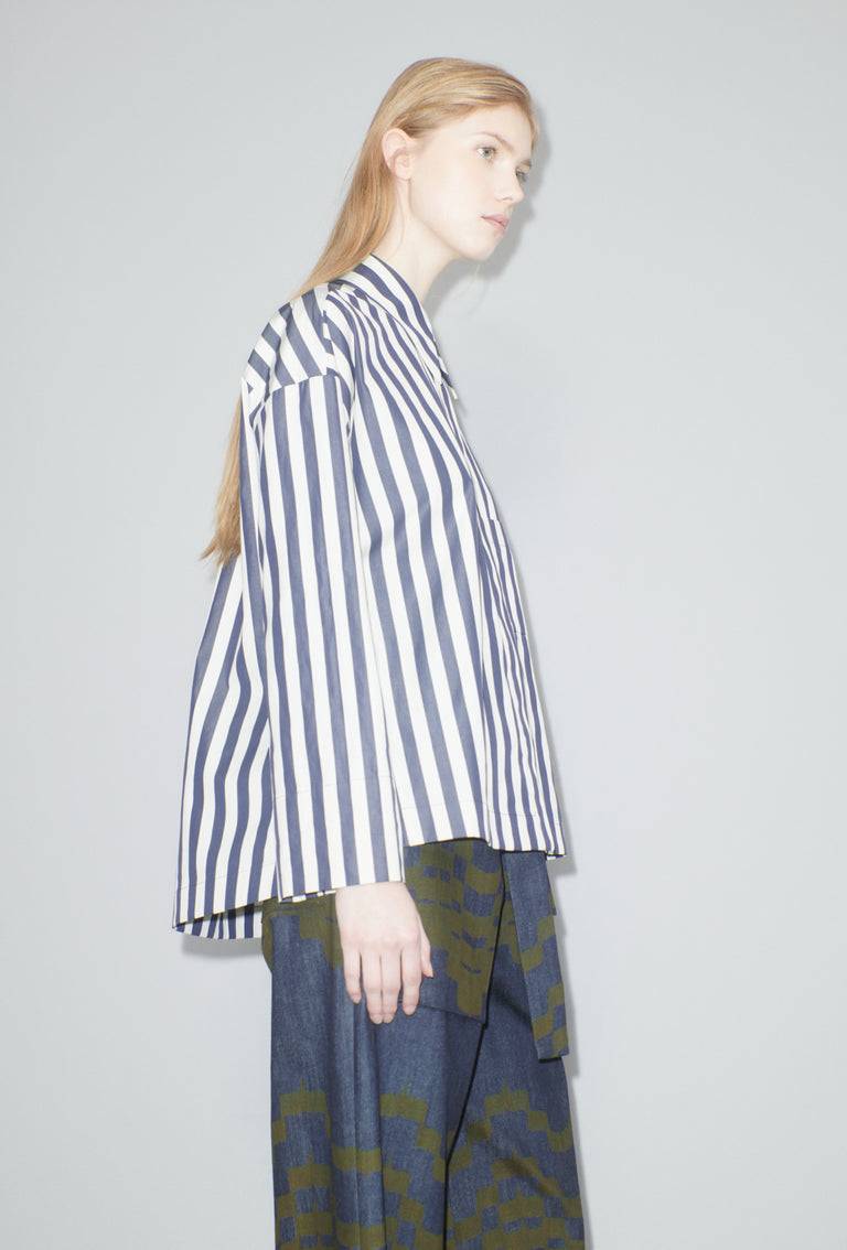 Odeeh Shirt Stripe Bluse, Navy White Riesige Rabatte