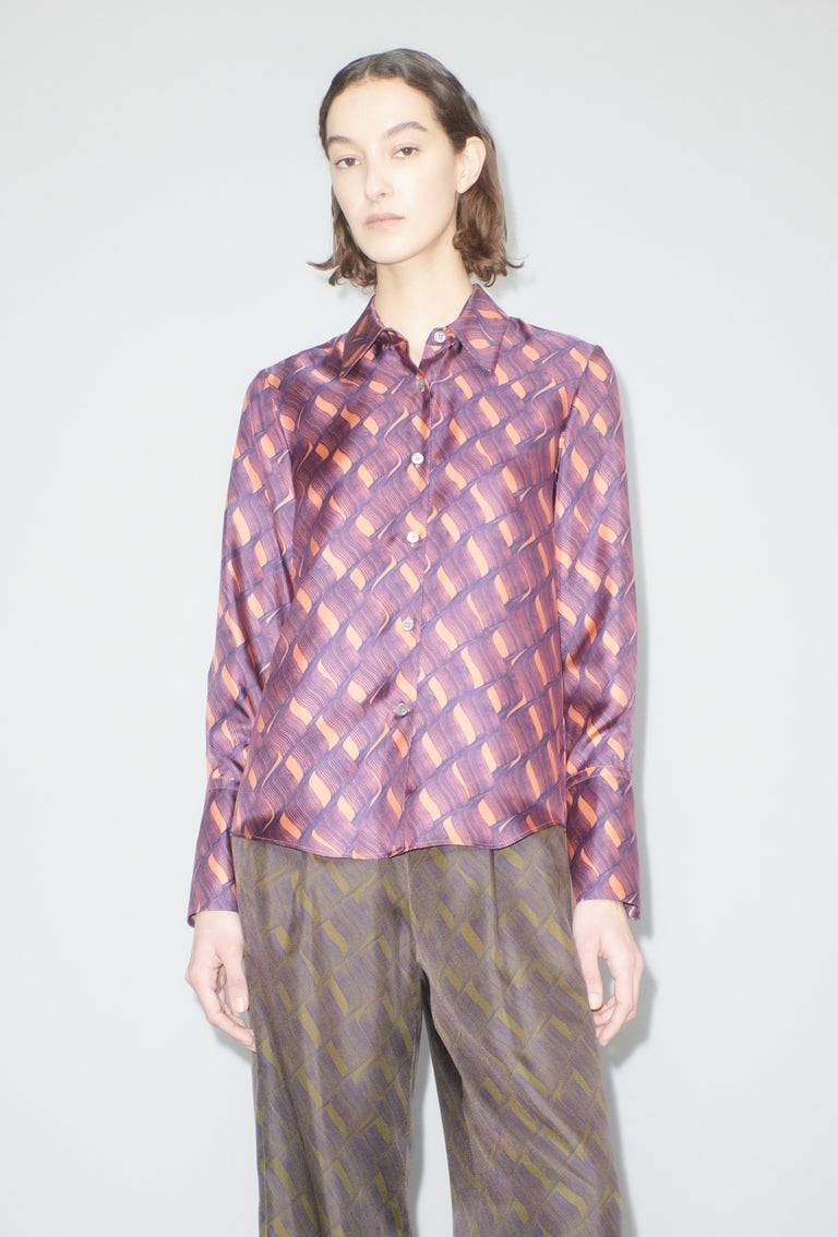 Odeeh Brush Waves Bluse, Flamingo Kostenloser Versand international