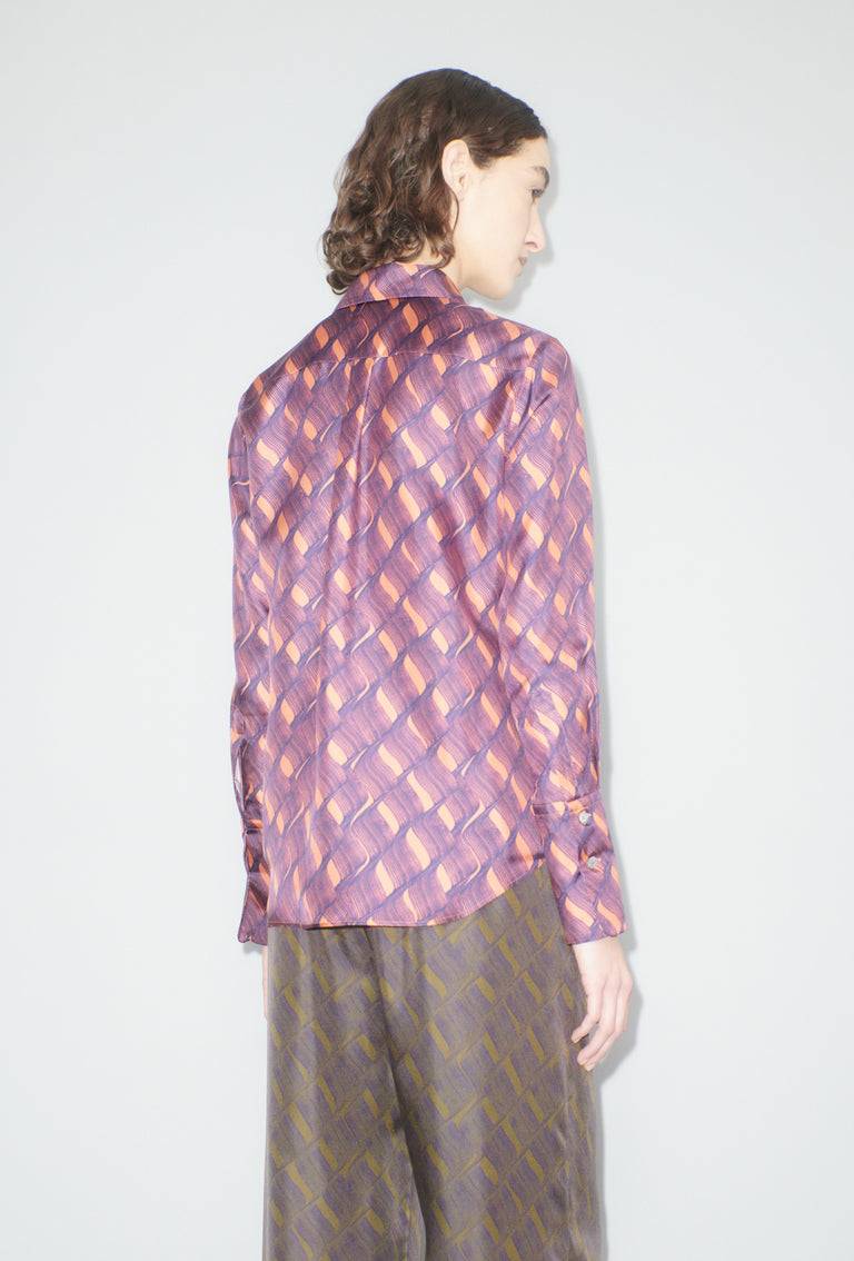 Odeeh Brush Waves Bluse, Flamingo Kostenloser Versand international