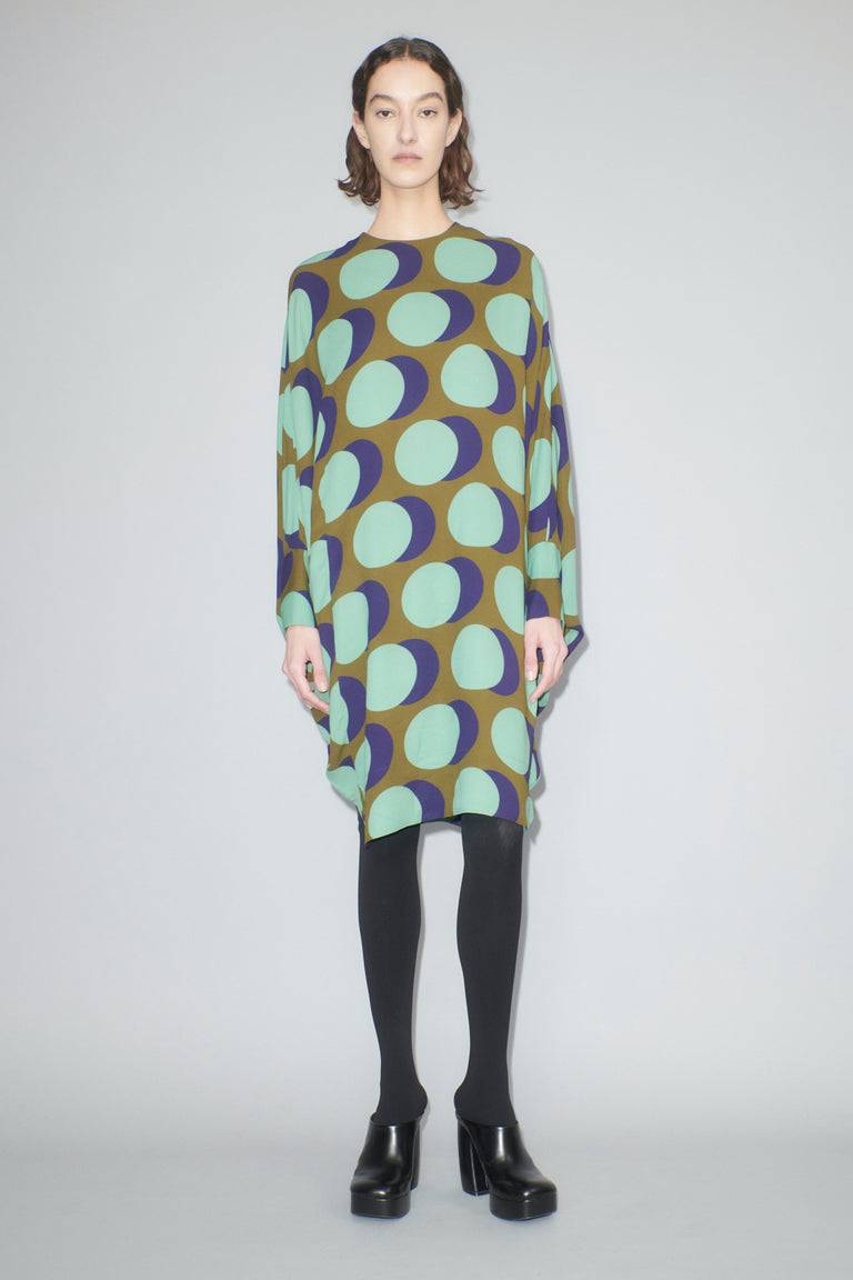 Odeeh Big Double Dot Kleid, Moss 50% Rabatt für begrenzte Zeit