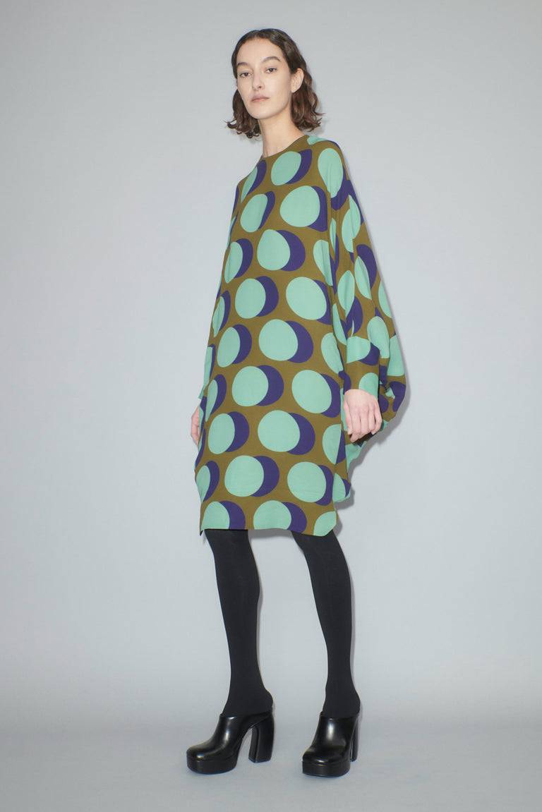 Odeeh Big Double Dot Kleid, Moss 50% Rabatt für begrenzte Zeit