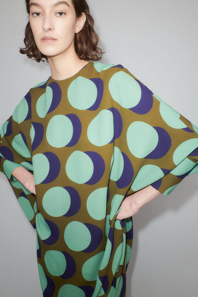 Odeeh Big Double Dot Kleid, Moss 50% Rabatt für begrenzte Zeit