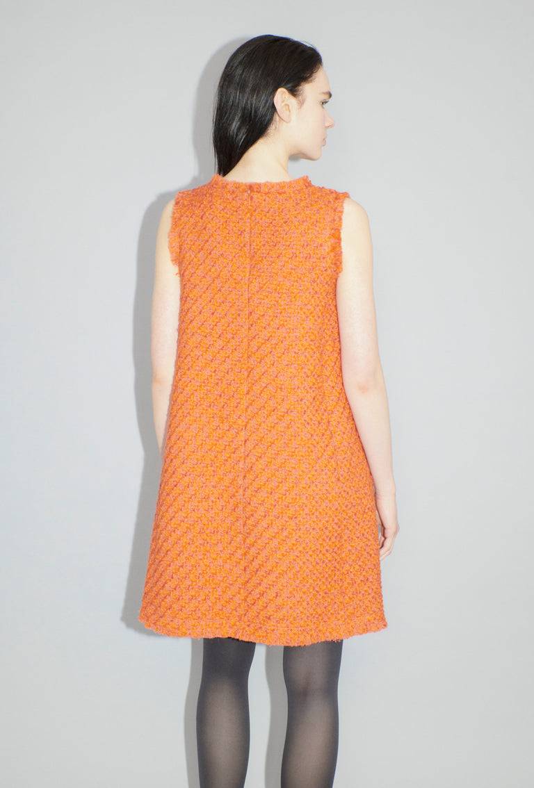 Odeeh Bouclé Tweed Kleid, Mandarin Hotsell