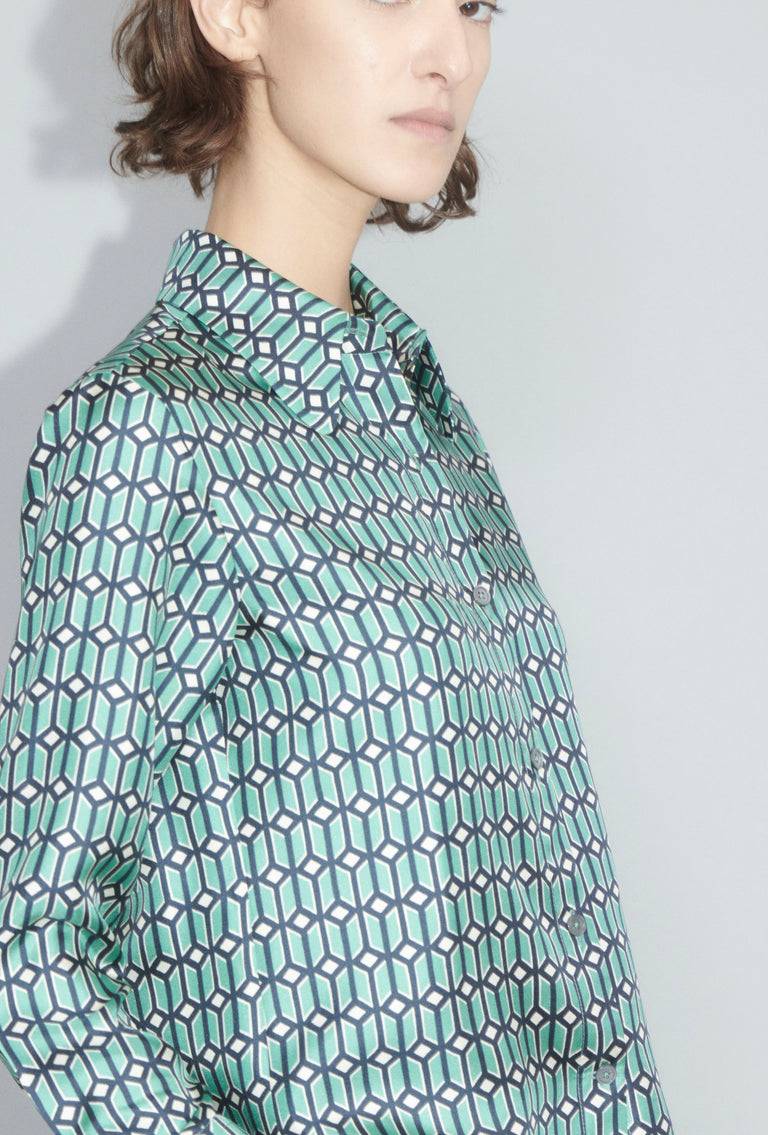 Odeeh Cuboids Bluse, Murano Fabrikverkauf