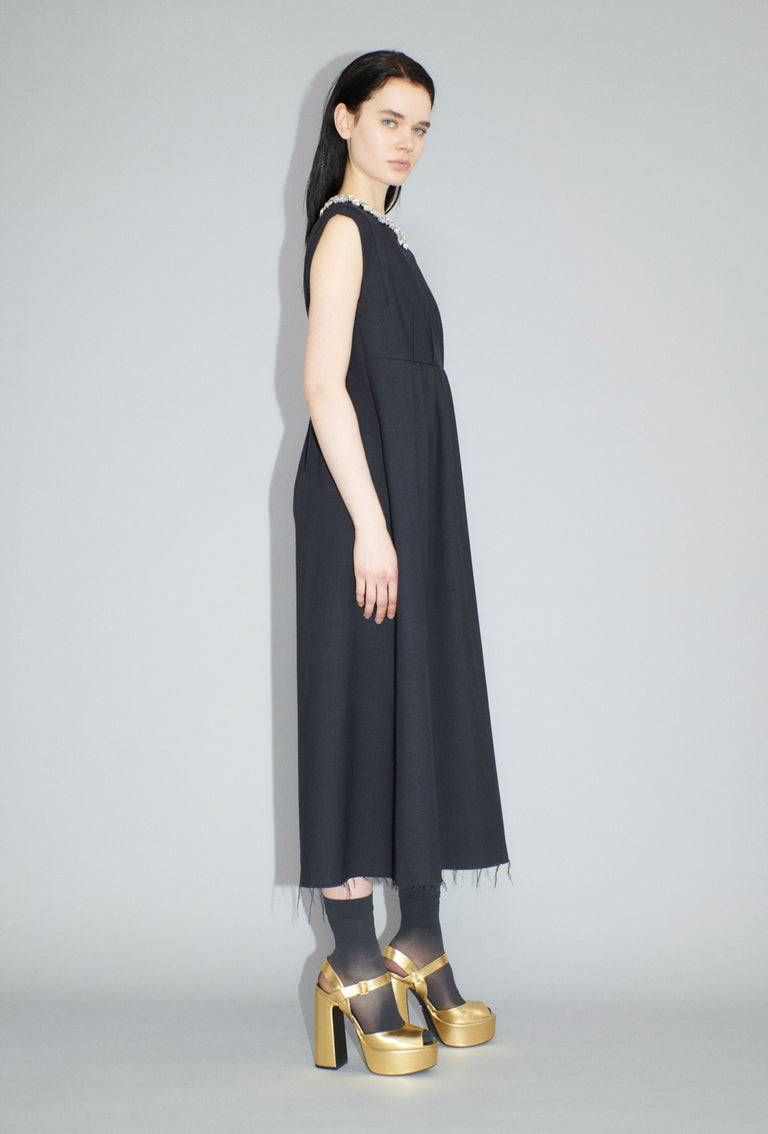 Odeeh Struct. Tropical Kleid, Slate Blitzverkäufe