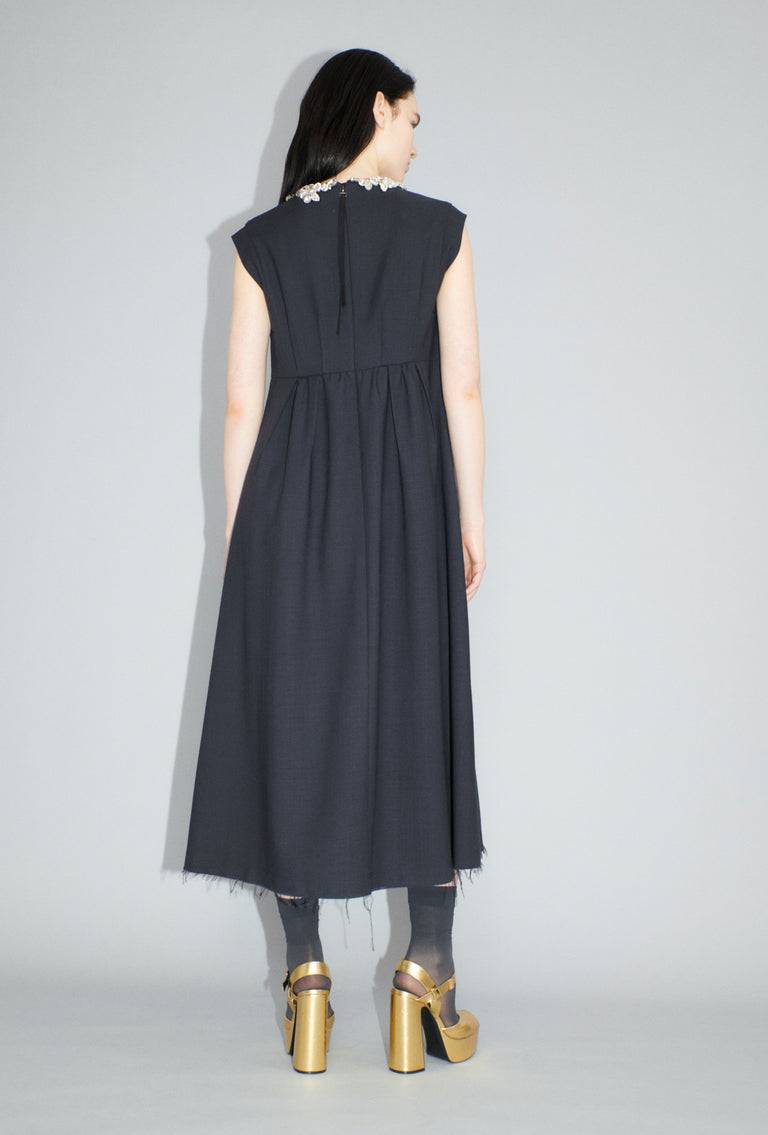 Odeeh Struct. Tropical Kleid, Slate Blitzverkäufe