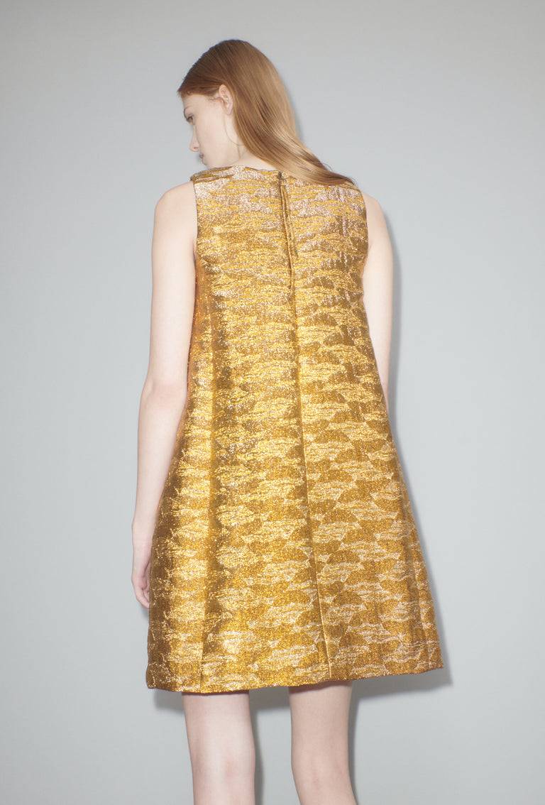 Odeeh Golden Flood Kleid, Gold Günstig kaufen