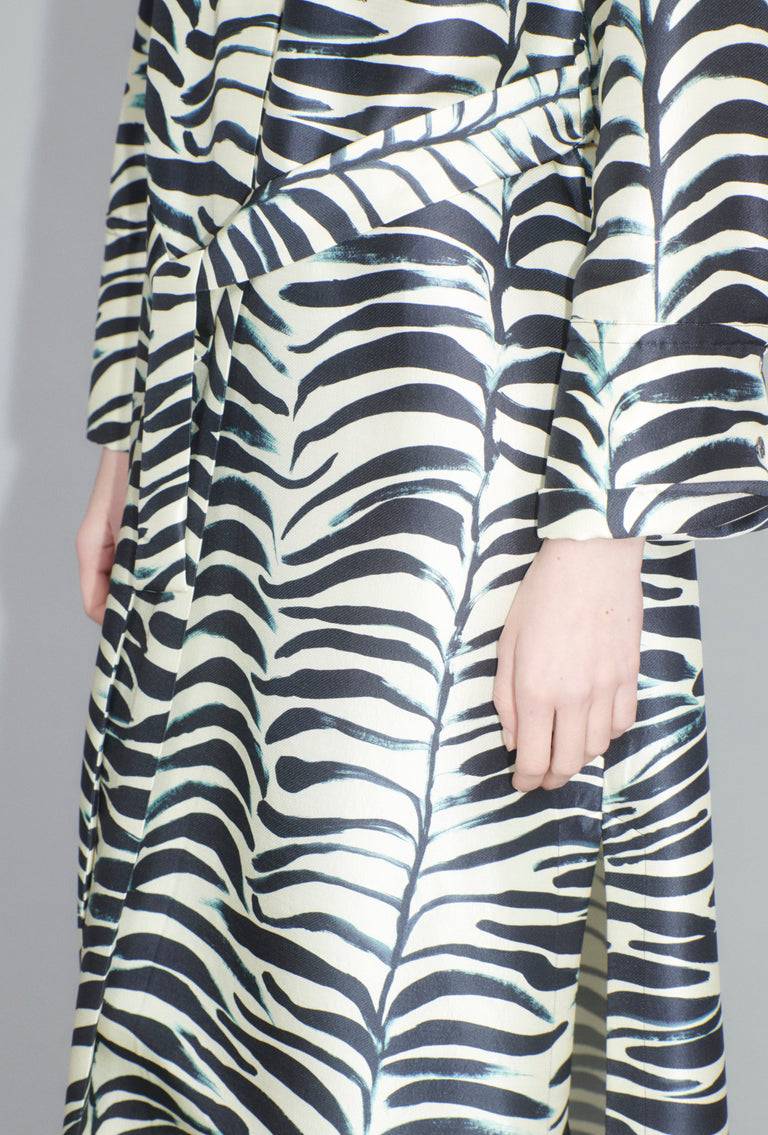 Odeeh Big Op-Art Tree Kleid, Black White Großer Ausverkauf