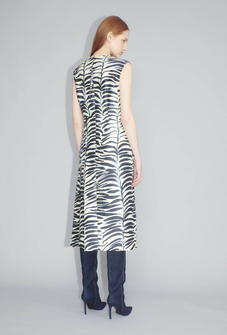 Odeeh Big Op-Art Tree Kleid, Black White Flash Sale