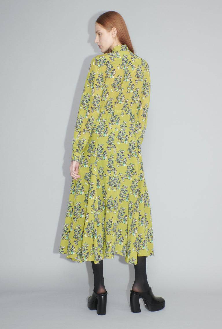 Odeeh Painted Blossoms Kleid, Citrine Exklusivangebot