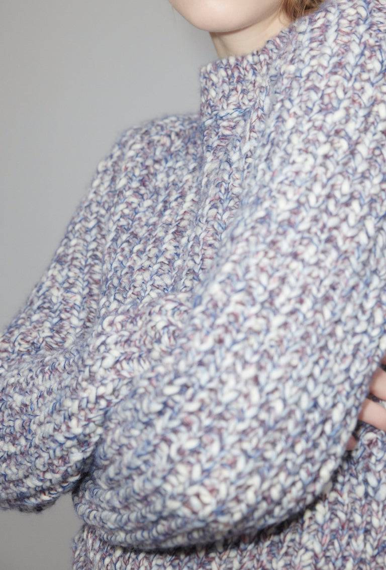 Odeeh Marbled Alpaca Wool Pullover, Light Mauve Tägliche Deals