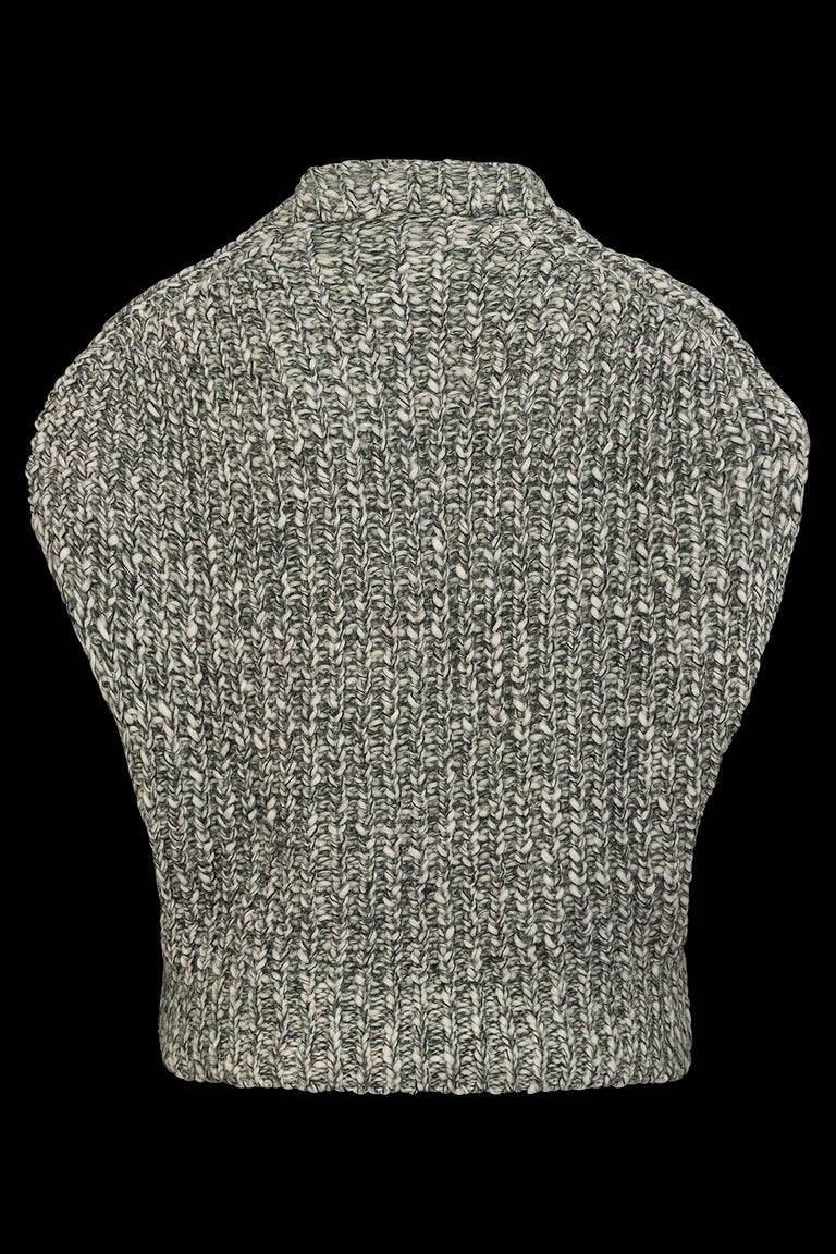 Odeeh Marbled Alpaca Wool Pullunder, Verdigris Sonderangebote
