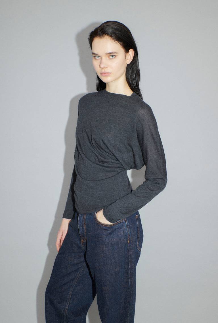 Odeeh Merino Extrafine Pullover, Charcoal VIP-Rabatte