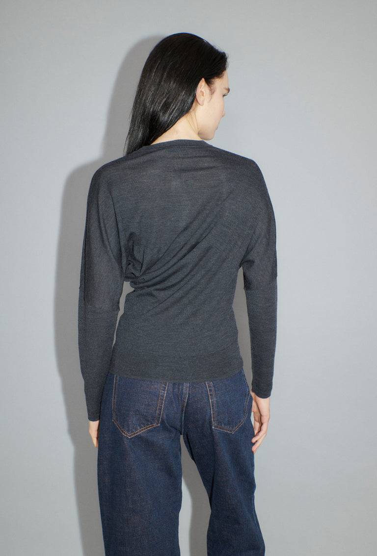 Odeeh Merino Extrafine Pullover, Charcoal VIP-Rabatte