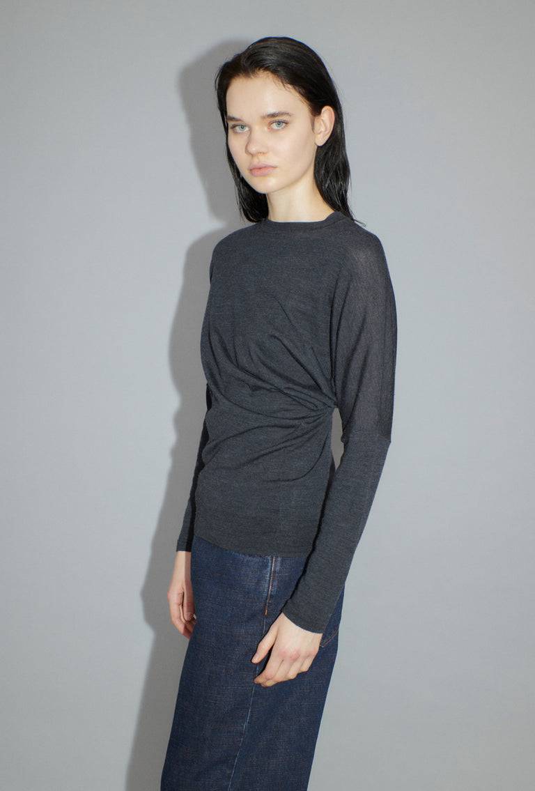 Odeeh Merino Extrafine Pullover, Charcoal VIP-Rabatte