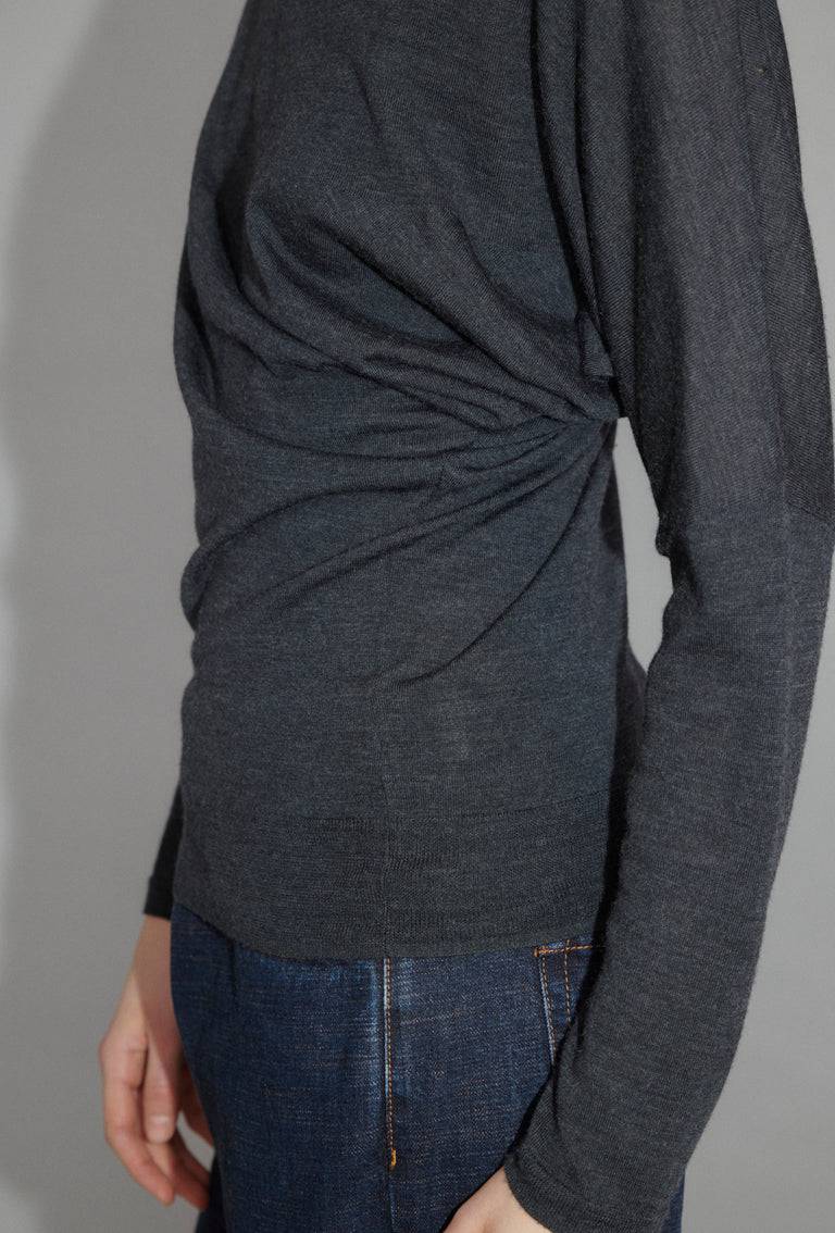 Odeeh Merino Extrafine Pullover, Charcoal VIP-Rabatte