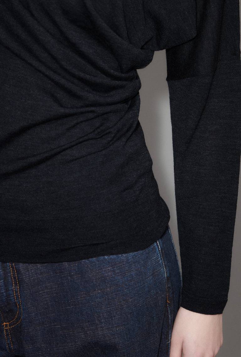 Odeeh Merino Extrafine Pullover, Jet Black Tiefpreis