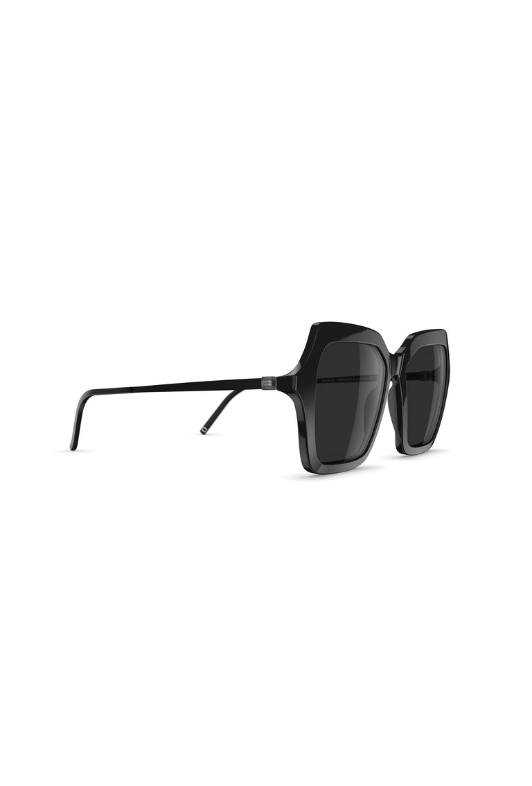 Odeeh NEUBAU Phaedra Sonnenbrille, Black/Black Neueste Stile