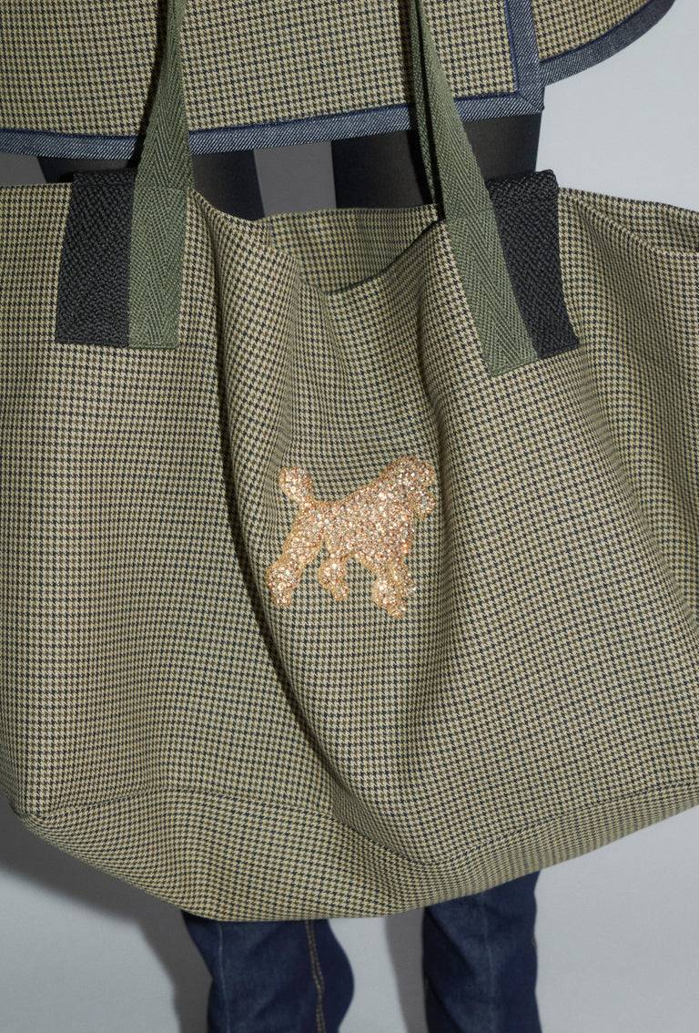Odeeh Bounded Denim Tasche, Khaki Super Rabatt