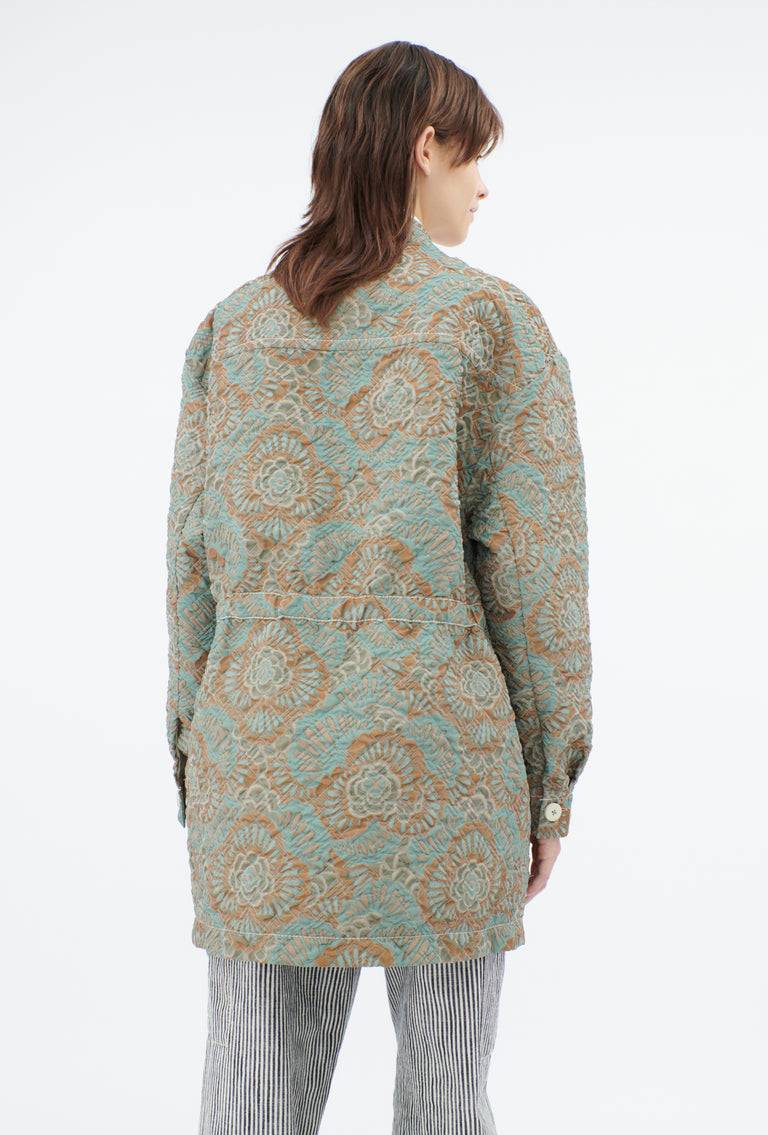 Odeeh Flower Camouflage Matelassé Jacke, Sea Green Angebote