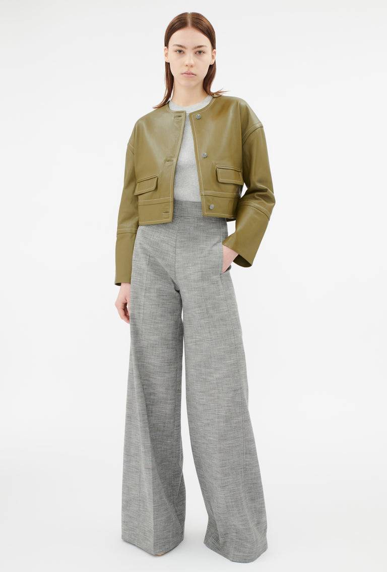 Odeeh Lamb Nappa Wet Look Jacke, Goldolive Hotsell