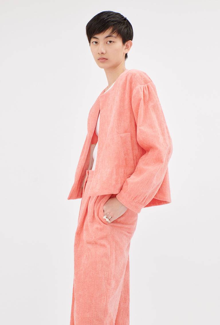 Odeeh Washed Corduroy Jacke, Flamingo Günstiger Verkauf