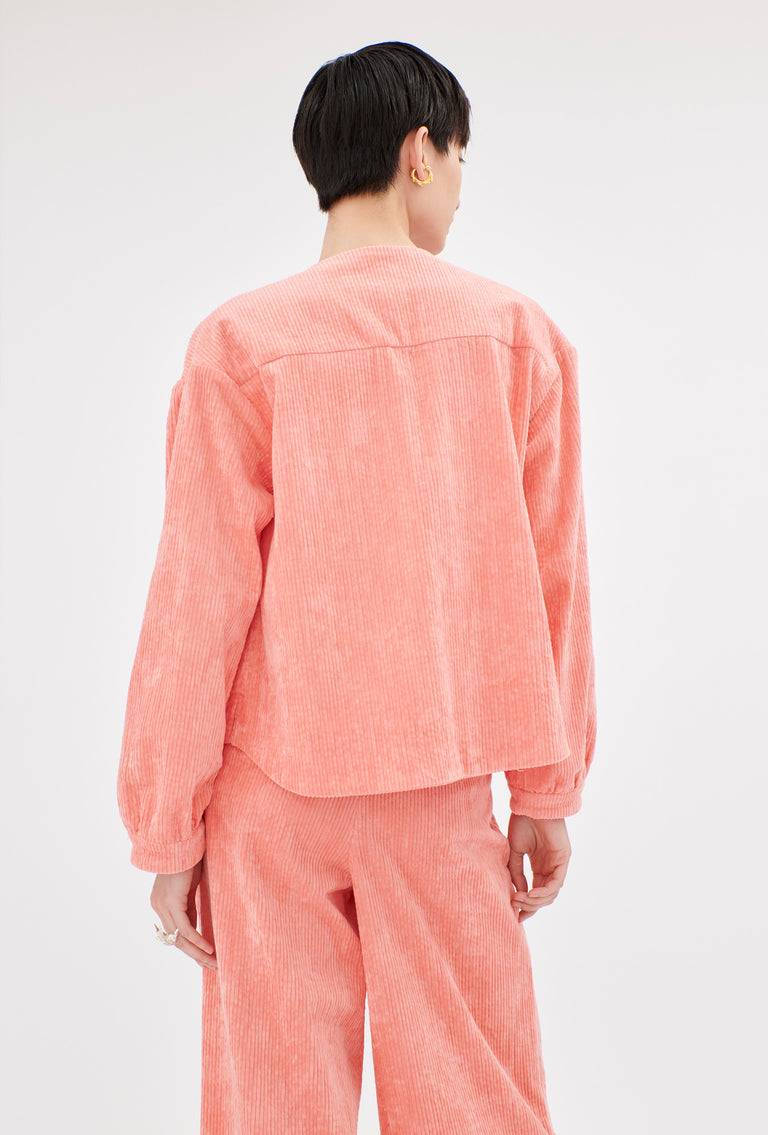 Odeeh Washed Corduroy Jacke, Flamingo Günstiger Verkauf