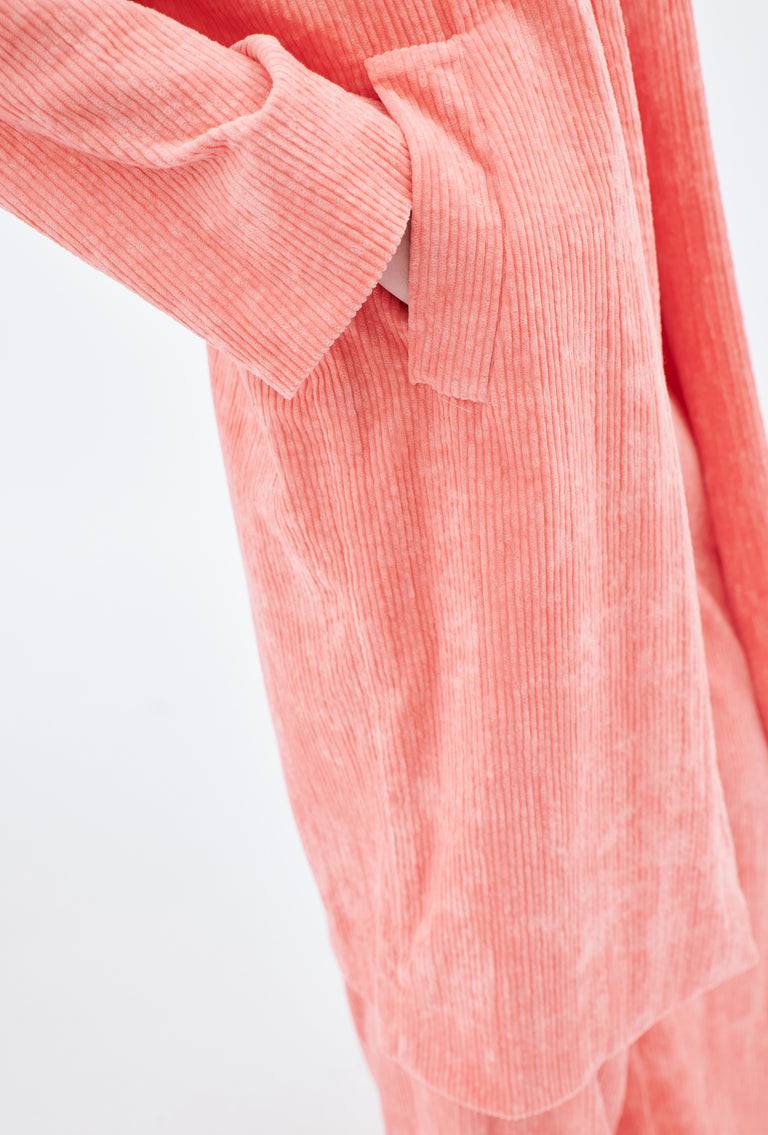 Odeeh Washed Corduroy Mantel, Flamingo Meist gekauft