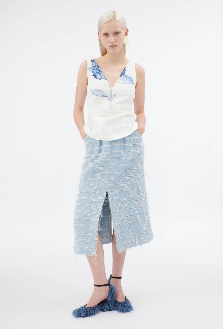 Odeeh Stone Washed Denim Rock, Blue Eyes Online Shopping