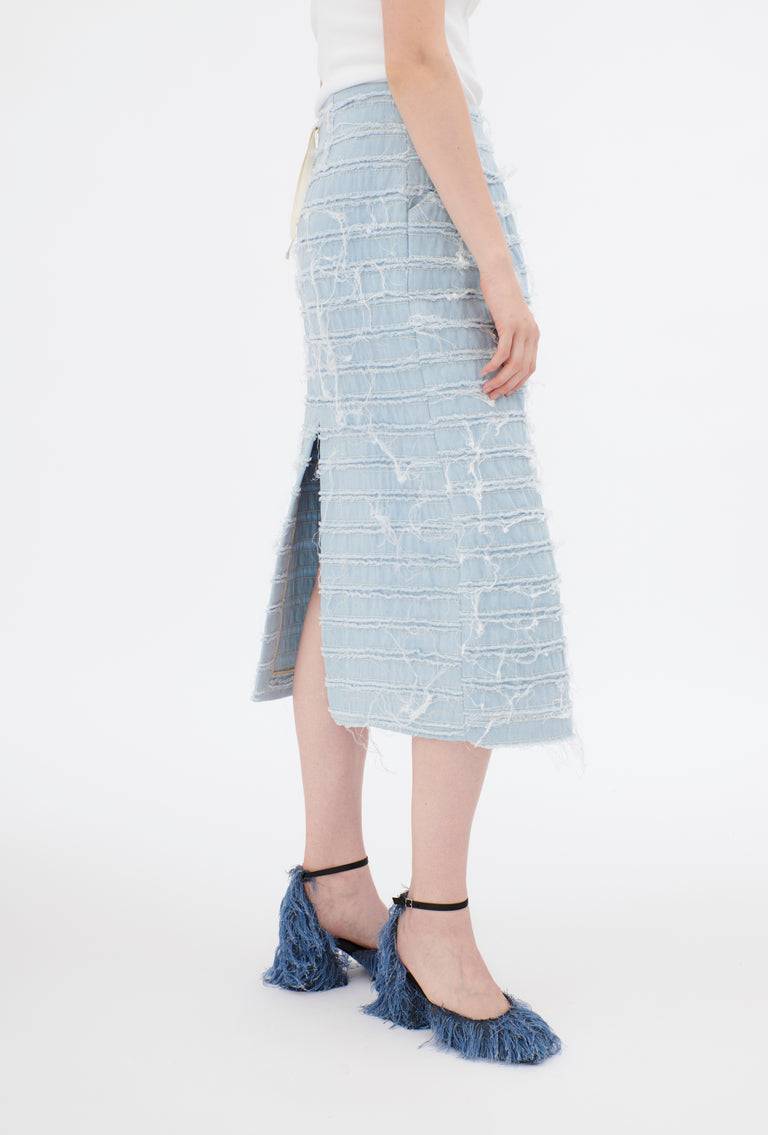 Odeeh Stone Washed Denim Rock, Blue Eyes Online Shopping