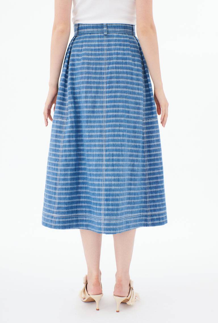 Odeeh Italian Denim Washed Indigo Stripe Rock, Light Indigo Exklusivangebot