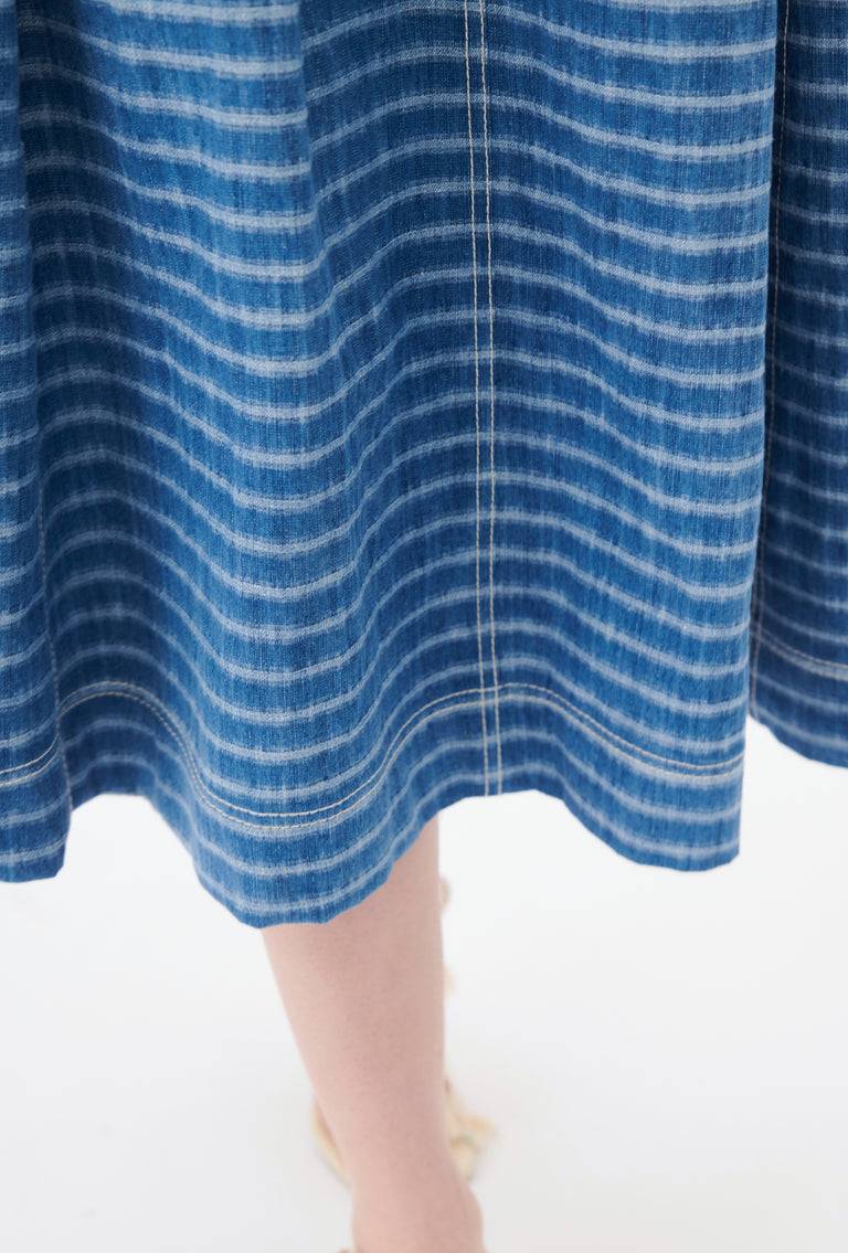 Odeeh Italian Denim Washed Indigo Stripe Rock, Light Indigo Exklusivangebot