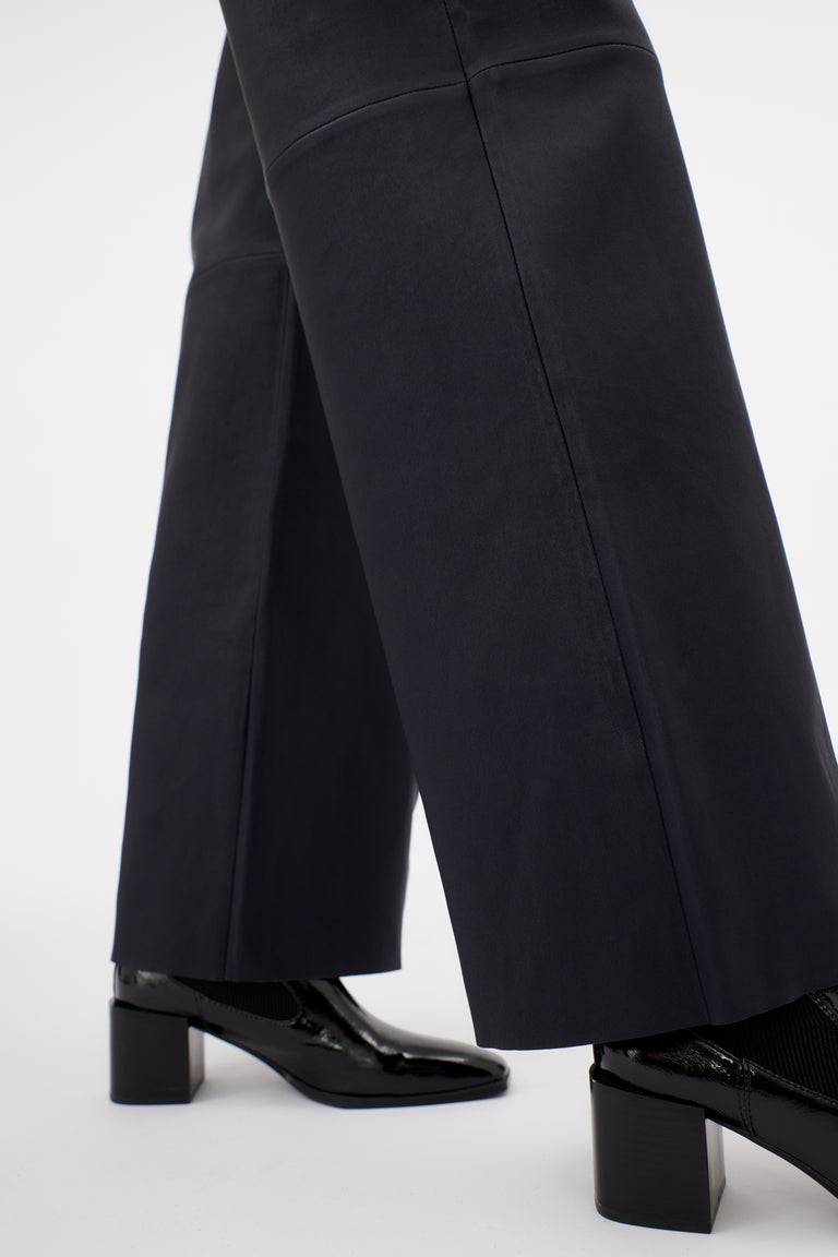 Odeeh Stretch Lamb Nappa Hose, Blackblue Lagerräumung