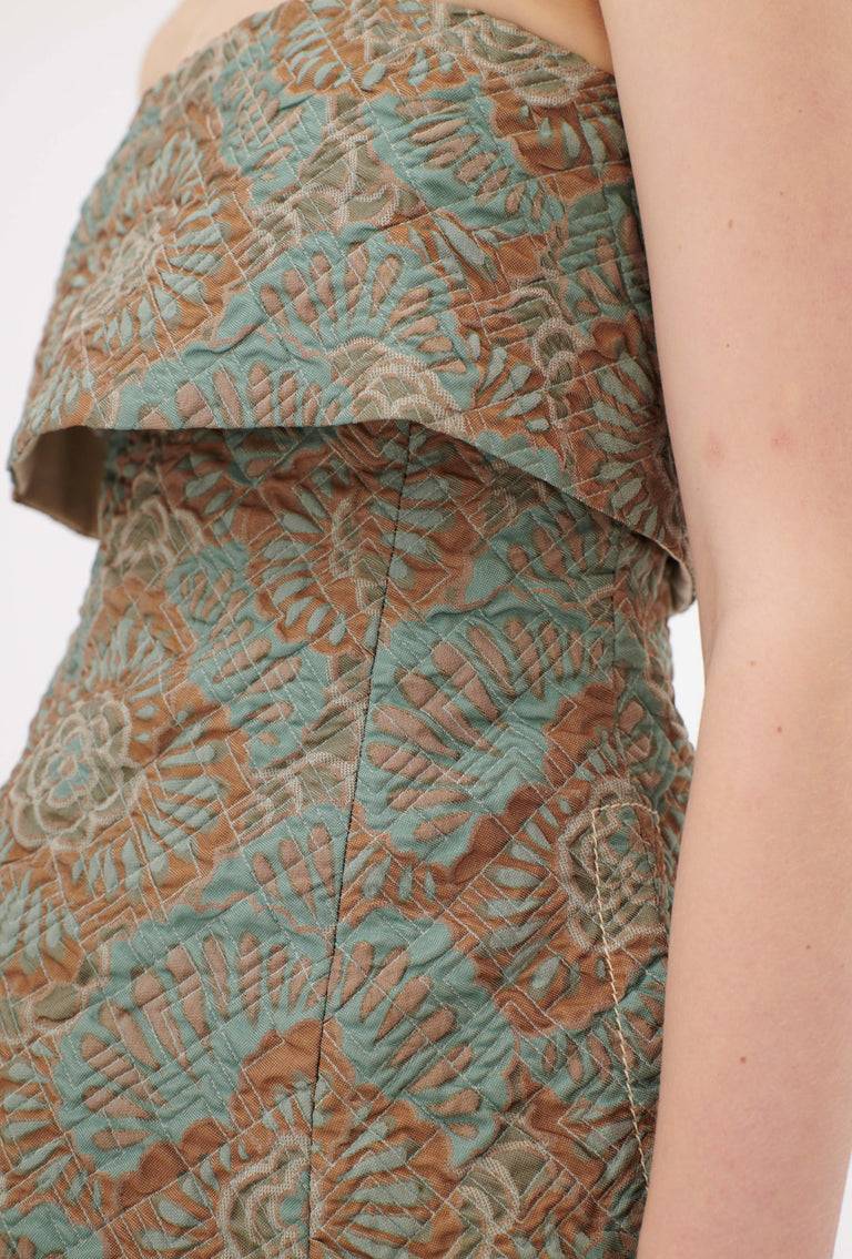 Odeeh Flower Camouflage Matelassé Top, Sea Green Sonderangebote
