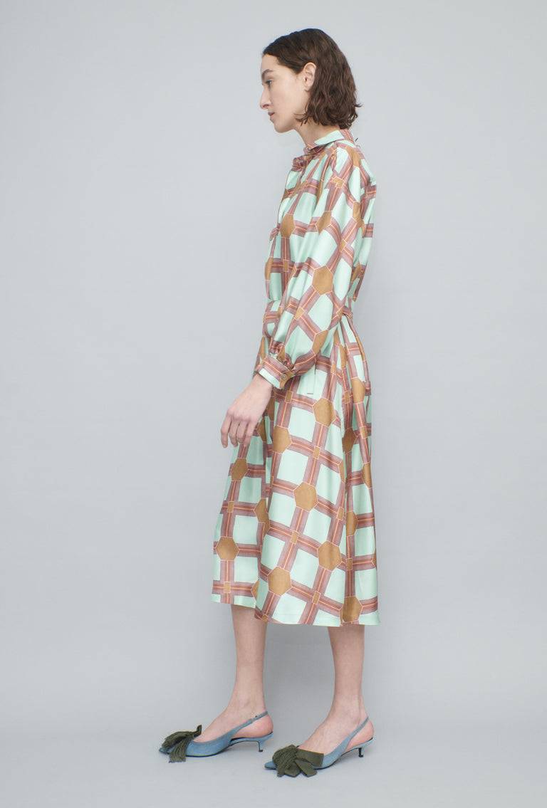 Odeeh Painted Tiles Kleid, Mint Begrenzte Freigabe