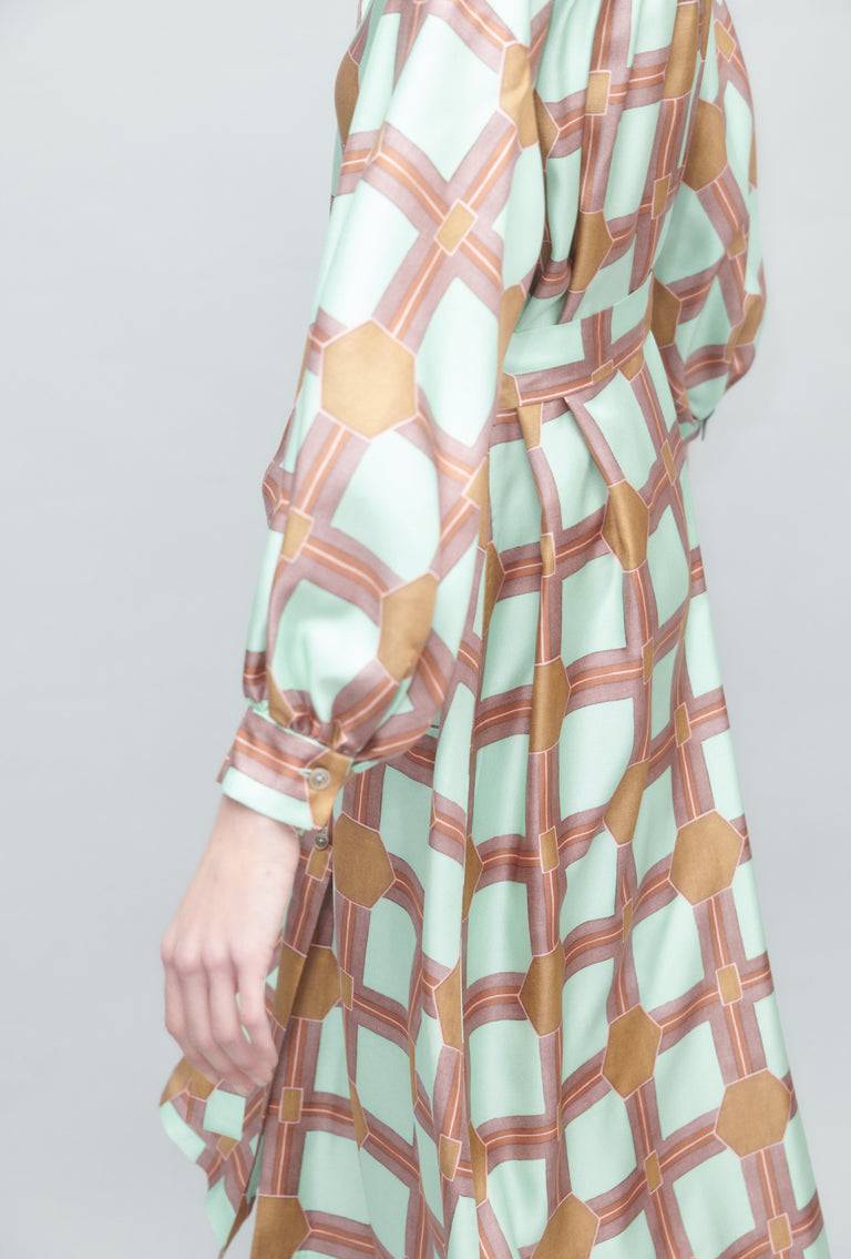 Odeeh Painted Tiles Kleid, Mint Begrenzte Freigabe