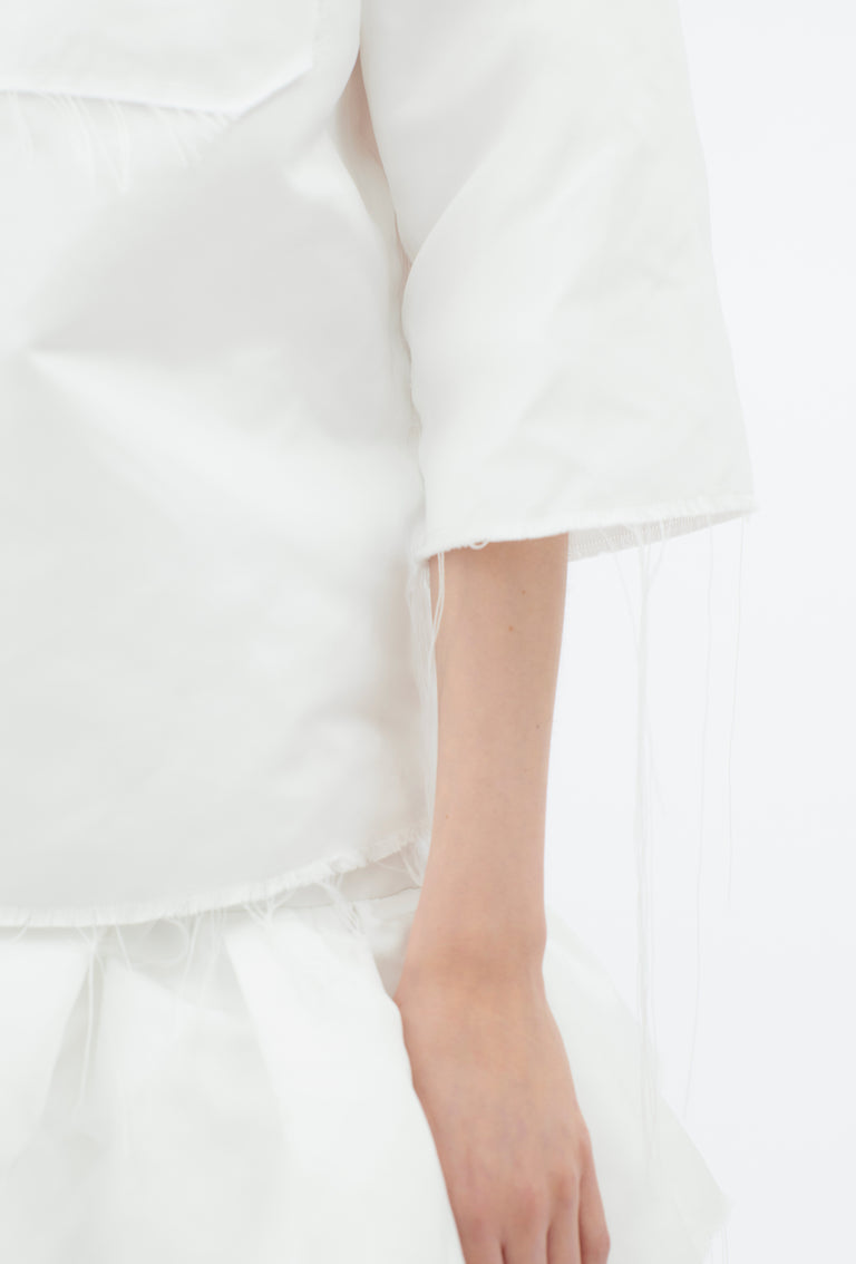 Odeeh Duchesse Bluse, White Letzter Tag