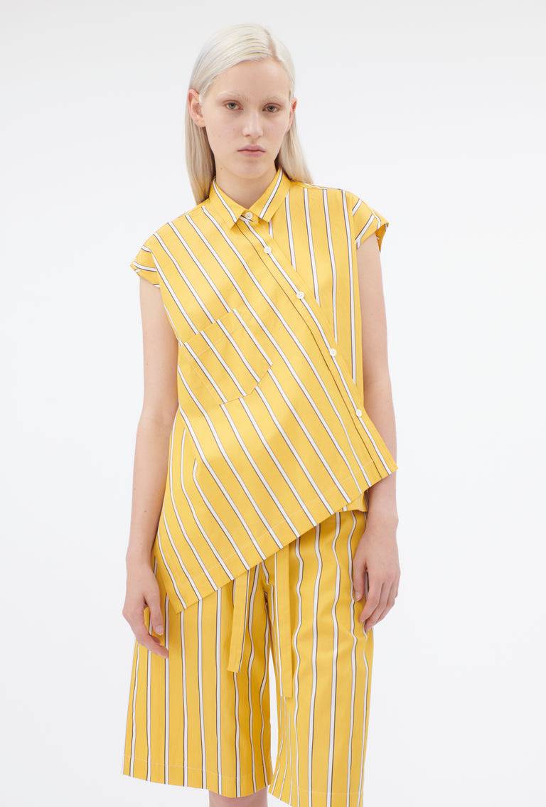 Odeeh Men's Stripe Bluse, Dandelion Bis zu 50% Rabatt