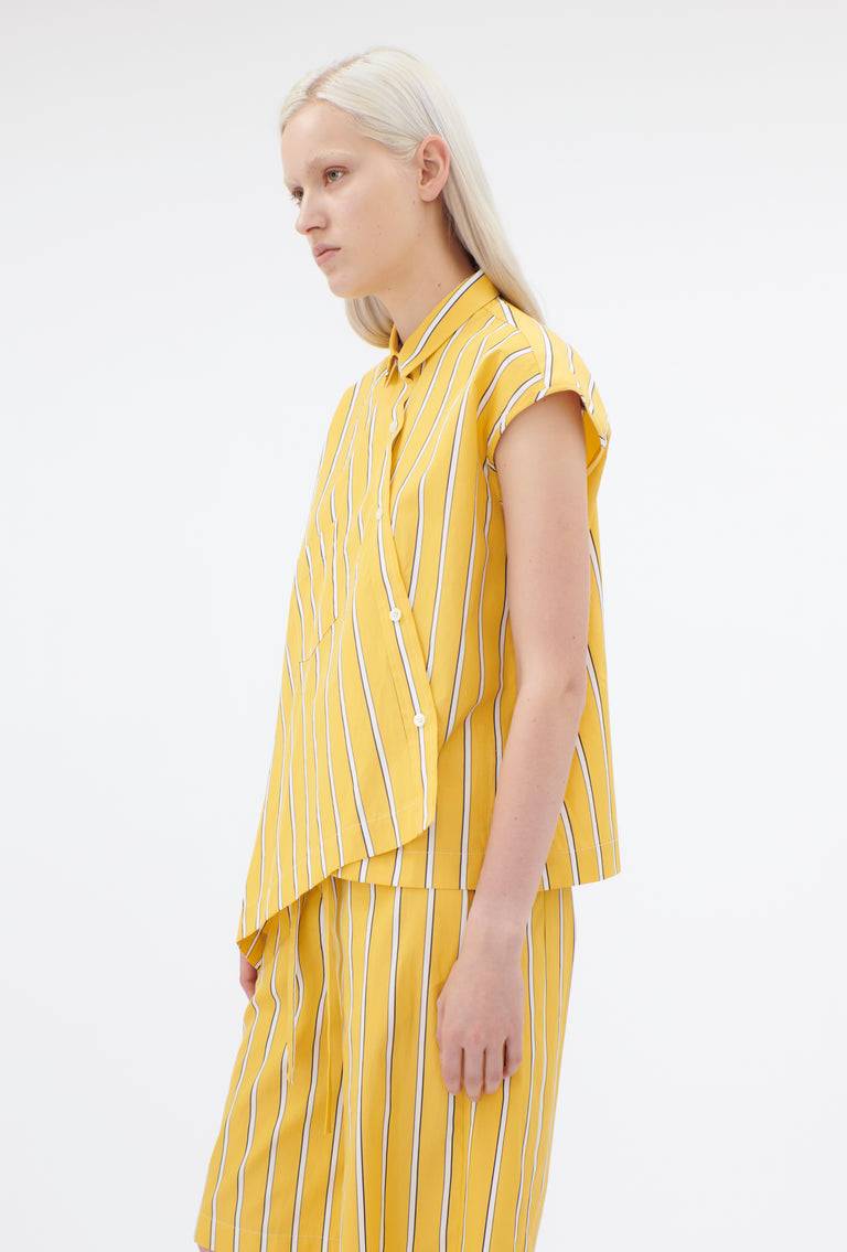 Odeeh Men's Stripe Bluse, Dandelion Bis zu 50% Rabatt
