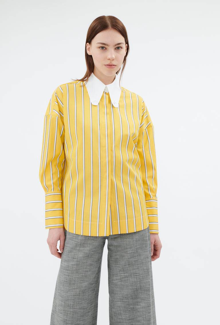 Odeeh Men's Stripe Bluse, Dandelion Bis zu 60% Rabatt